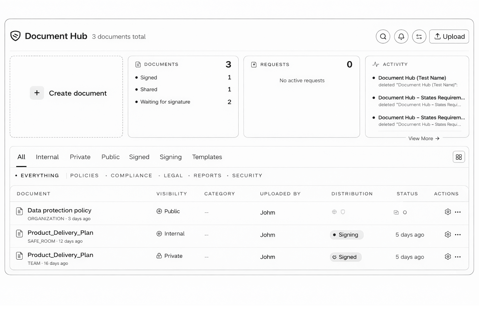 Documents Hub